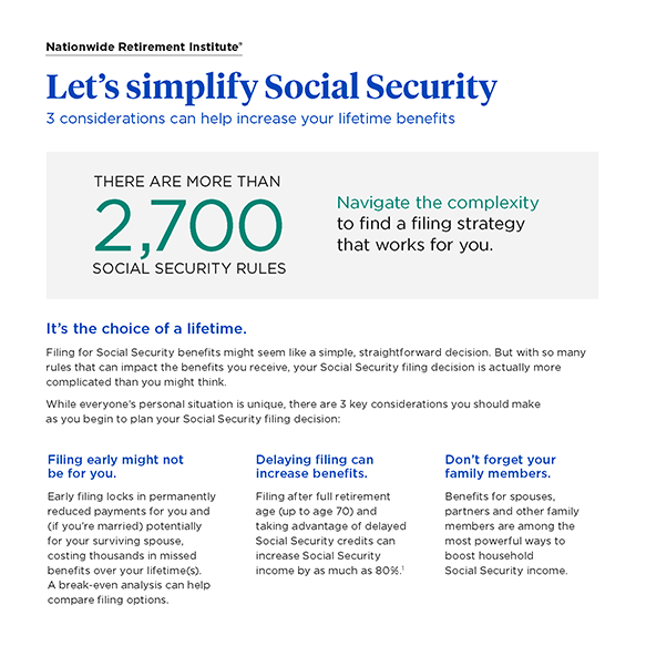 Let’s simplify Social Security